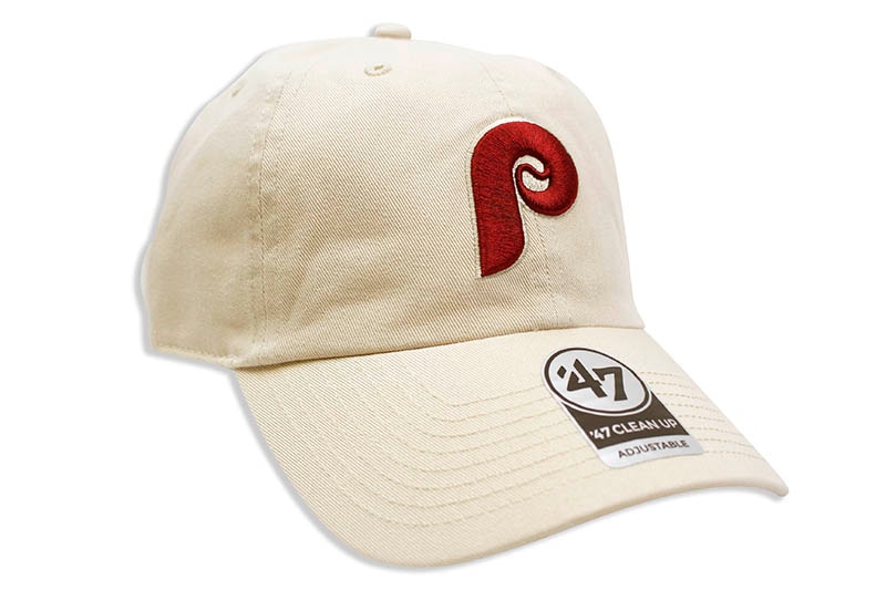 '47 PHILADELPHIA PHILLIES COOPERSTOWN '47 CLEAN UP CAP (BONE)