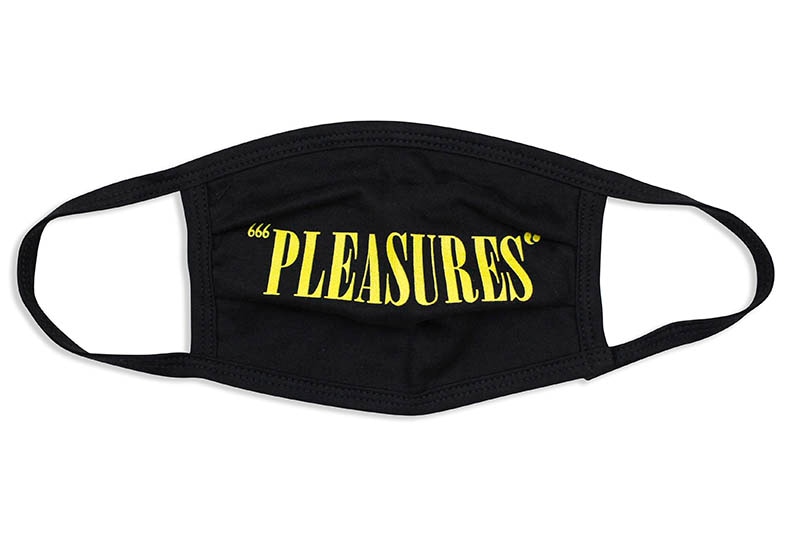 PLEASURES CORE LOGO FACE MASK (BLACK)