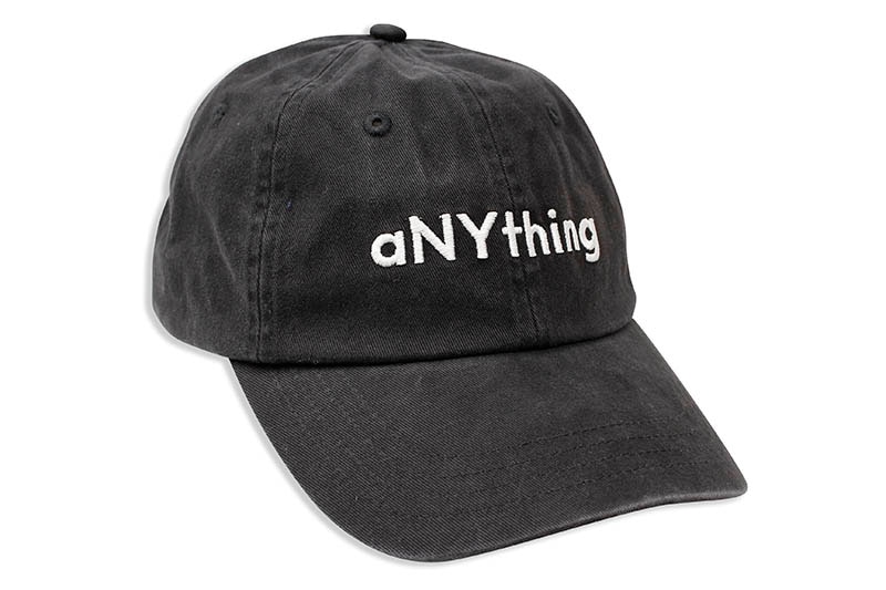 aNYthing 6P SOLID LOGO HAT (BLACK)