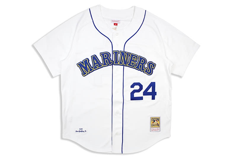 MITCHELL & NESS AUTHENTIC JERSEY (SEATTLE MARINERS/HOME/1989:KEN GRIFFEY JR/ #24.) AJY1GS18027