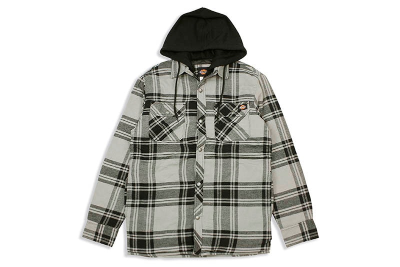 DICKIES RELAXED FIT ICON HOODED QUILTED SHIRT JACKET (TJ201/POK)