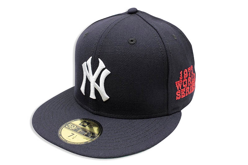 NEW ERA NEW YORK YANKEES 59FIFTY FITTED CAP (1977 WORLD SERIES SIDE PATCH/NAVY) 12712118