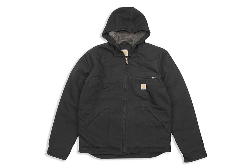 Carhartt WASHED DUCK SHERPA LINED JACKET (104392-BLK/BLACK