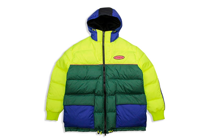 ICEBERG BADGE DOWN JACKET (LIME/GREEN/BLUE)