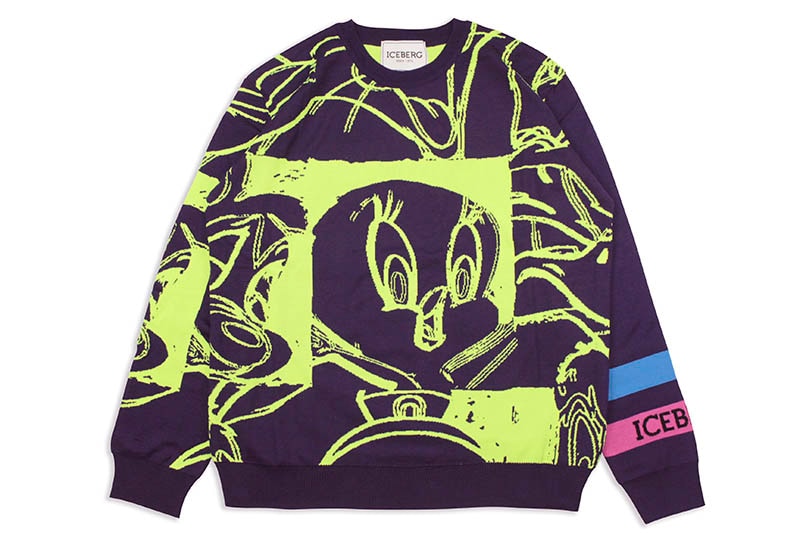 ICEBERG TWEETY KNIT SWEATER (PURPLE)