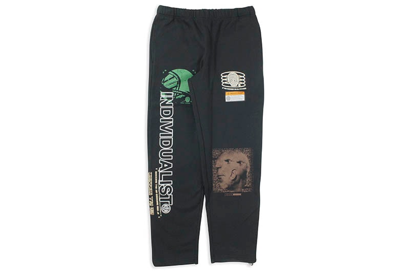INDIVIDUALIST CUBISM FLEECE PANT (BLACK)