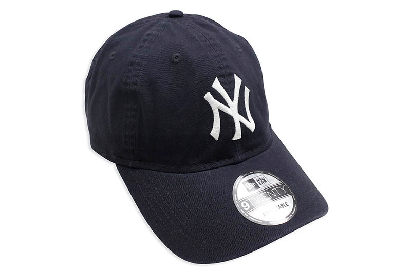 NEW ERA NEW YORK YANKEES 9TWENTY WASHED COTTON CLOTH STRAP CAP (NAVY/WHITE) 13562176 11308520
