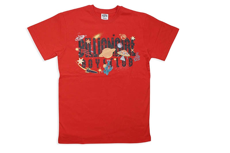 BILLIONAIRE BOYS CLUB BB UNIVERSE SS TEE (811-1202:FLAME SCARLETT)