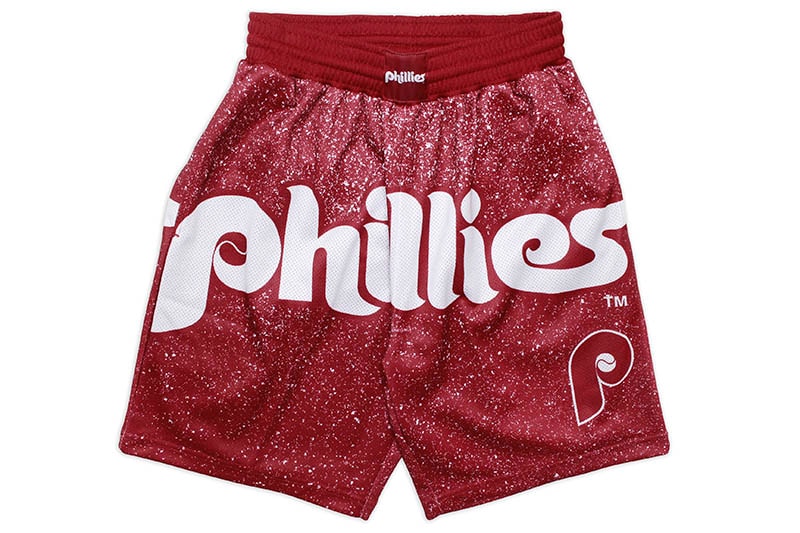 MITCHELL & NESS JUMBOTRON SUBLIMATED SHORTS (PHILADELPHIA PHILLIES/BURGUNDY) SHORAJ19079