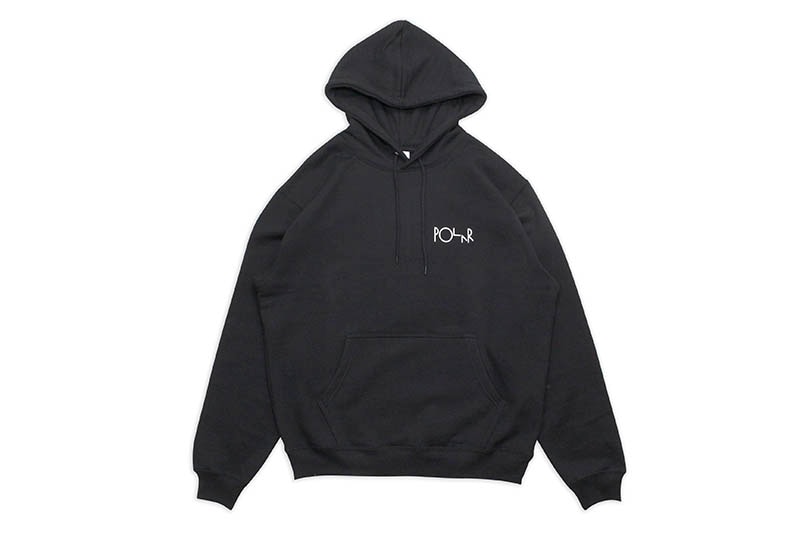 POLAR SKATE CO. FILL LOGO HOODIE (BLACK)