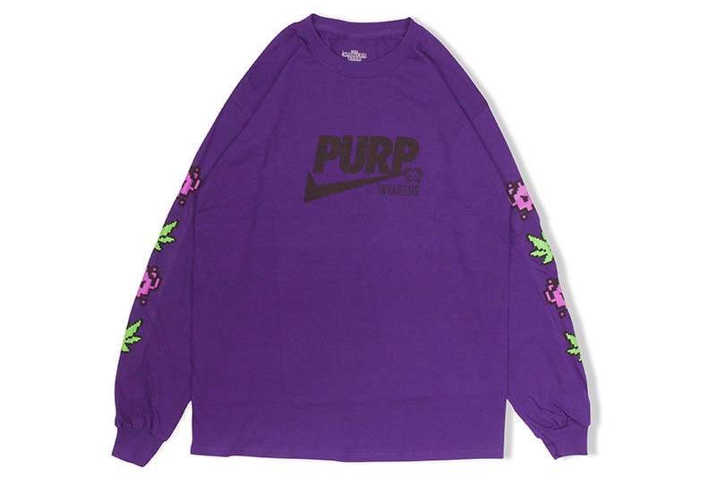 THE SMOKER'S CLUB PURPLE CHECK LONG SLEEVE TEE (PURPLE)