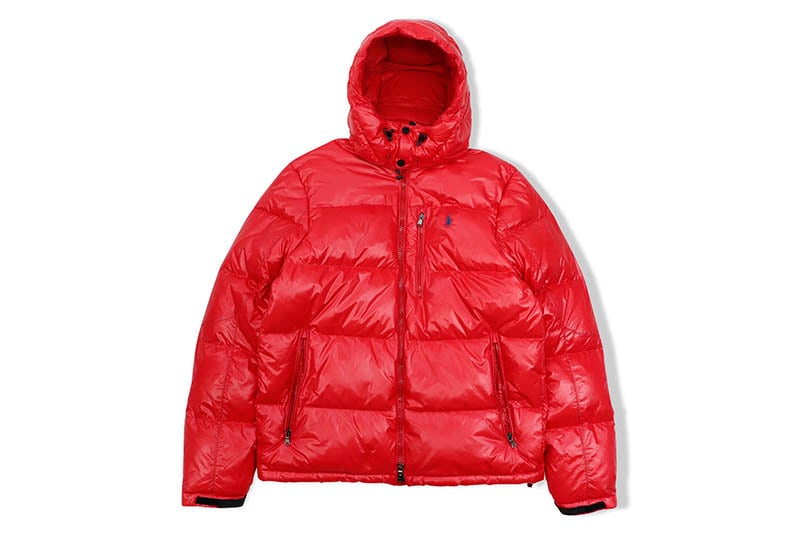 POLO RALPH LAUREN WATER-REPELLENT DOWN JACKET (710849776003:RL 2000 RED GLOSSY)