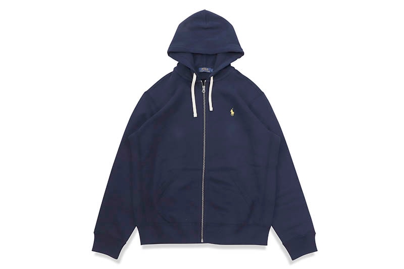 POLO RALPH LAUREN CLASSIC FULL-ZIP FLEECE HOODIE (710548546001:CRUISE NAVY)