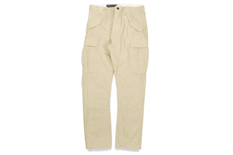 POLO RALPH LAUREN SLIM-FIT CANVAS CARGO PANTS (710850059004:KHAKI)
