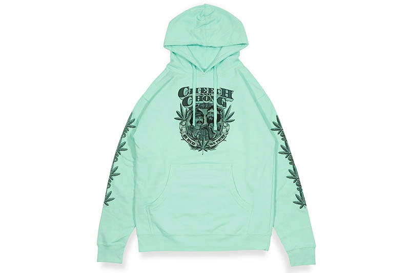 PREMIUM GARAGE CHEECH & CHONG IN BUD WE TRUST HOODIE (CC7110:TIFFANY)