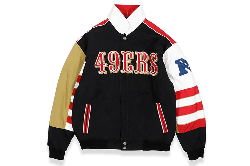 JH Design SAN FRANCISCO 49ERS REVERSIVLE CLASSIC JACKET (49RN53CLS1)