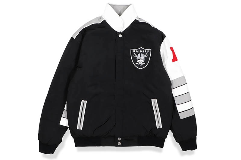 JH Design LAS VEGAS RAIDERS REVERSIVLE CLASSIC JACKET (RAIN53CLS1)