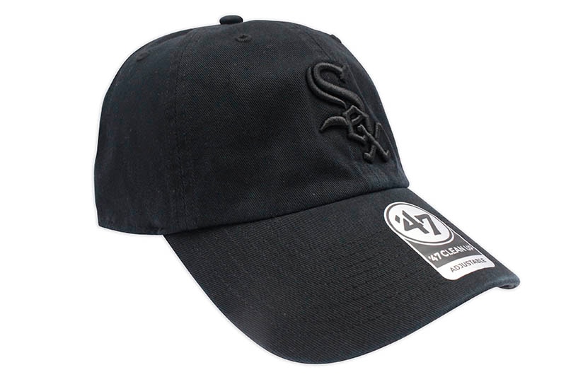 '47 CHICAGO WHITE SOX '47 CLEAN UP CAP (BLACK TONAL)