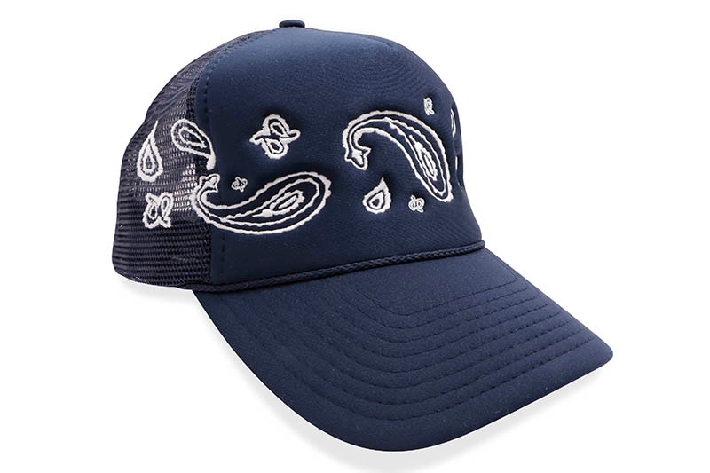 DROPOUT NEW YORK BANDANA TRUCKER HAT (NAVY)