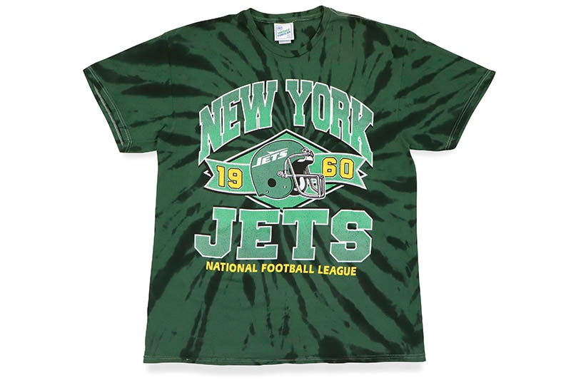 '47 NEW YORK JETS VINTAGE TUBULAR S/S T-SHIRT (552706:FOREST TWISTER TIE-DYE)