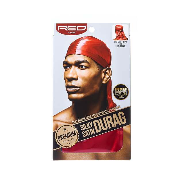 RED BY KISS SILKY SATIN DU-RAG (RED) HDUP01A