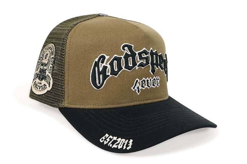 GODSPEED NEW YORK GS FOREVER TRUCKER HAT (OLIVE/BLACK)