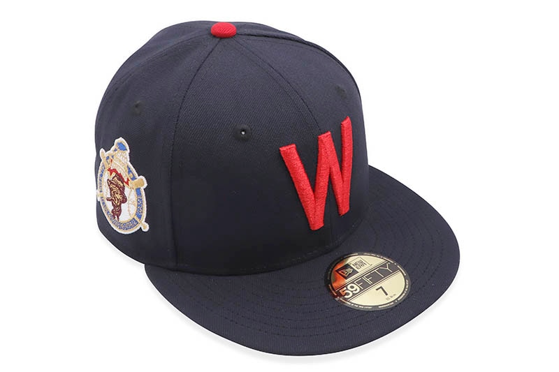 NEW ERA WASHINGTON NATIONALS 59FIFTY FITTED CAP (1956 ALL STAR GAME CUSTOM SIDE PATCH/CLASSIC GREEN UNDER VISOR/NAVY)