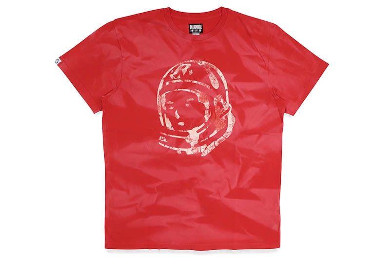 BILLIONAIRE BOYS CLUB WASHED HELMET S/S T-SHIRT (821-1314:RED)