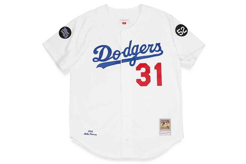 MITCHELL & NESS AUTHENTIC JERSEY (LOS ANGELES DODGERS/MIKE PIAZZA/#31/1993:WHITE) AJY1GS18281