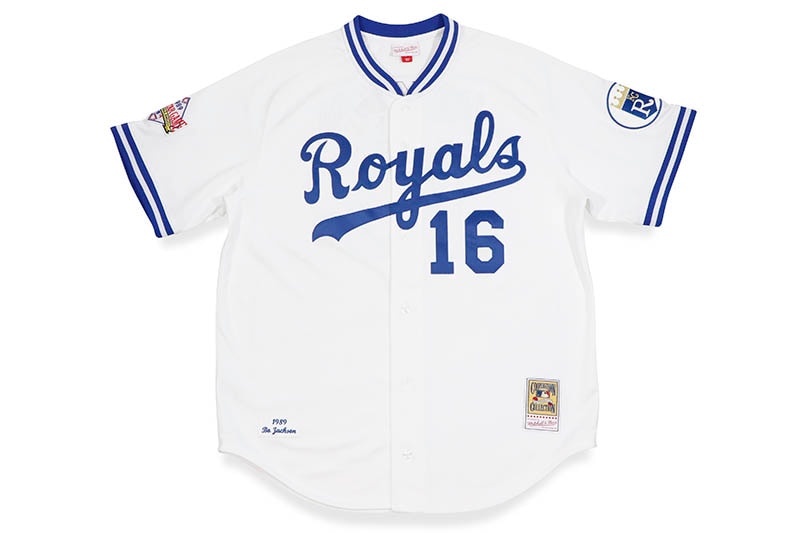 MITCHELL & NESS AUTHENTIC JERSEY (KANSAS CITY ROYALS/BO JACKSON/#16/1989:WHITE) AJY1GS18016