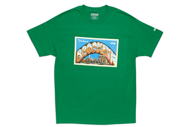 CLASSIC MATERIAL NY WE LIVE IN BROOKLYN BABY S/S T-SHIRT (KELLY 