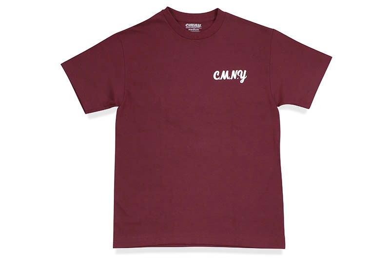 CLASSIC MATERIAL NY BROOKLYN S/S T-SHIRT (BURGUNDY)