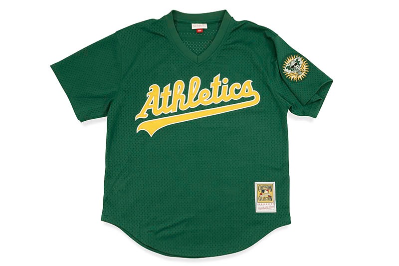 MITCHELL & NESS AUTHENTIC MESH BP JERSEY (OAKLAND ATHLETICS/1998 