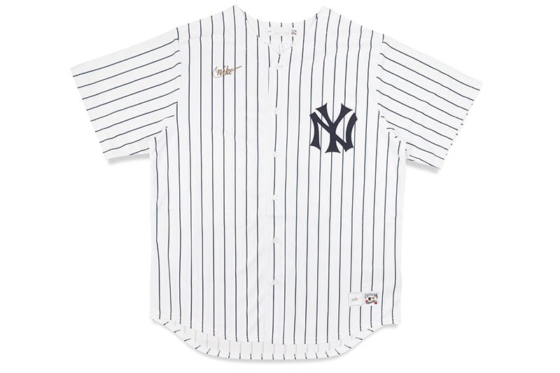 NIKE MLB NEW YORK YANKEES COOPERSTOWN BASEBALL JERSEY (C267-WN15-QAE-UCP:BABE RUTH/#3/WHITE STRIPES)