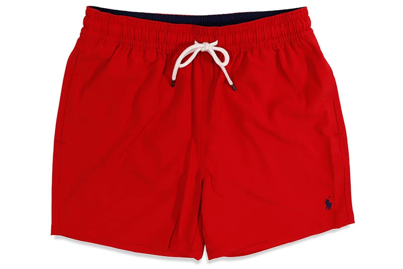 POLO RALPH LAUREN 5.75-INCH TRAVELER CLASSIC SWIM TRUNK (710840302005:RL2000 RED)