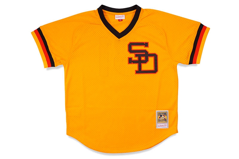 MITCHELL & NESS AUTHENTIC BP JERSEY (SAN DIEGO PADRES/1980:DAVE WINFIELD/#31/YELLOW) ABPJ3354
