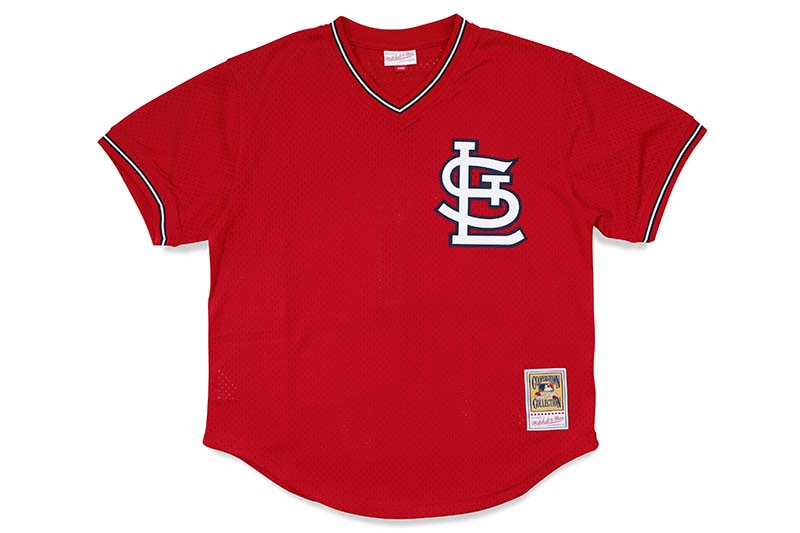 MITCHELL & NESS AUTHENTIC BP JERSEY (ST. LOUIS CARDINALS/1996:OZZIE SMITH/#1/SCARLET) ABPJ3033