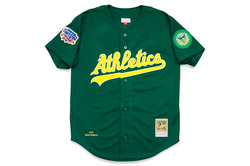 MITCHELL & NESS AUTHENTIC JERSEY (OAKLAND ATHLETICS/MARK MCGWIRE/#25/1997:DARK GREEN) AJY13369