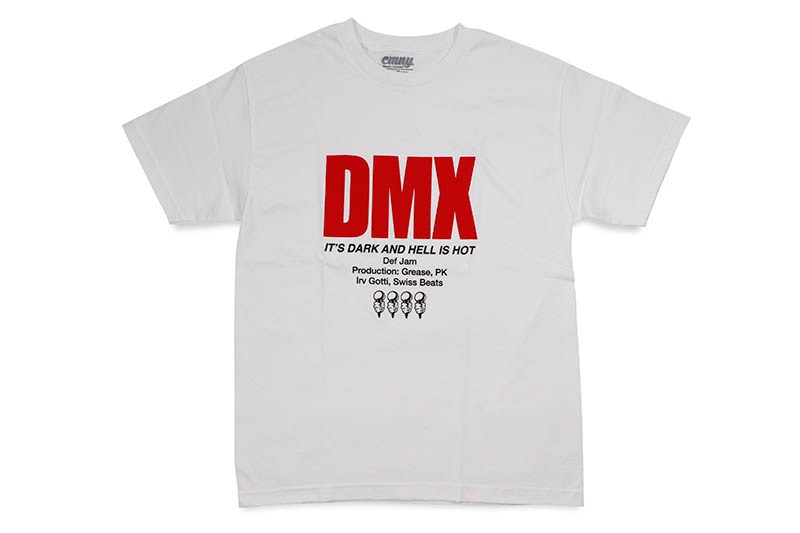 CLASSIC MATERIAL NY DMX IT'S DARK AND HELL IS HOT S/S T-SHIRT (WHITE)