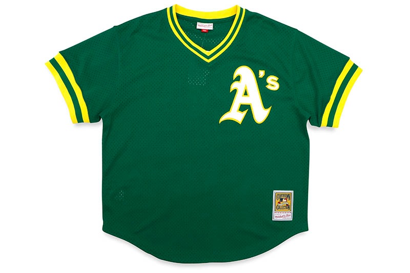 MITCHELL & NESS AUTHENTIC MESH BP JERSEY (OAKLAND ATHLETICS/1991 