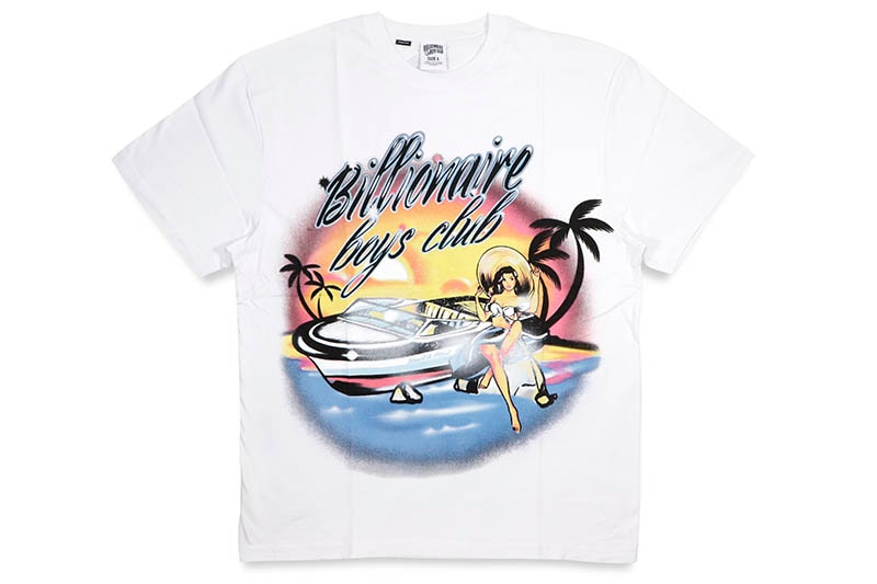 BILLIONAIRE BOYS CLUB MEMORIES S/S T-SHIRT (821-3304:BLEACH WHITE)