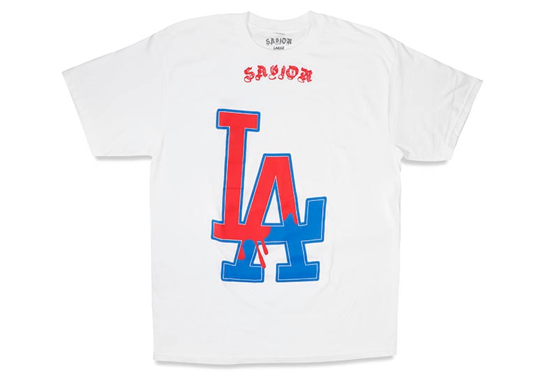 JAETIPS SAVIOR FLOWER LA DRIP S/S T-SHIRT (WHITE)