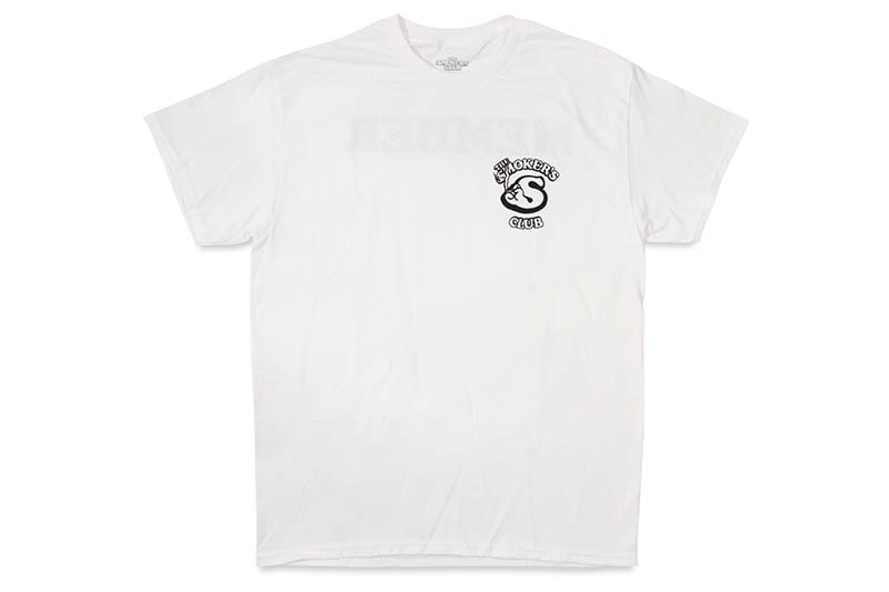 THE SMOKER'S CLUB MEMBER S/S T-SHIRT (WHITE)