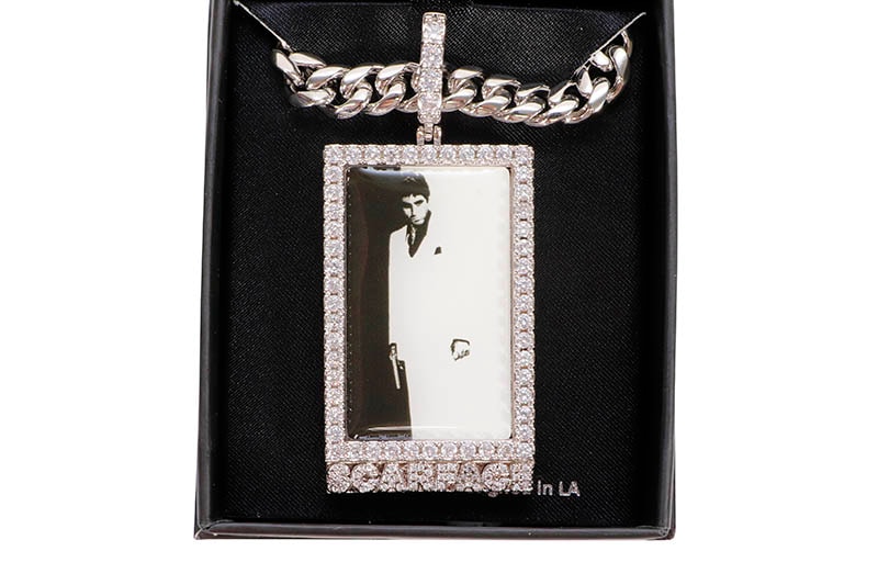 送税込【SCARFACE X KING ICE】SCARFACE PORTRAIT NECKLACE☆2色 SCARFACE × KING ICE - SCARFACE PORTRAIT NECKLACE (NKX14309