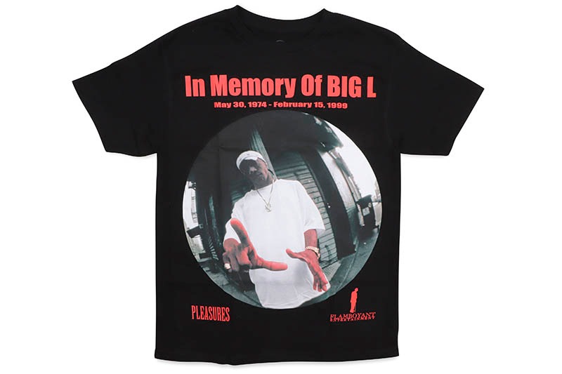 限定 PLEASURES Big L オフィシャルコラボ In Memory Tシャツ PLEASURES IN MEMORY T-SHIRT (BLACK) | Brand,M-R,PLEASURES