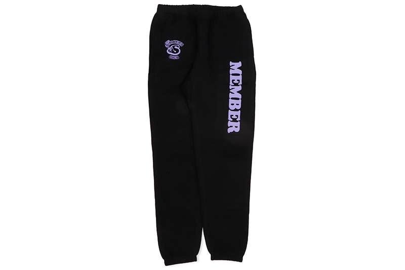 THE SMOKER'S CLUB MEMBER SWEATPANTS (BLACK/PURPLE)