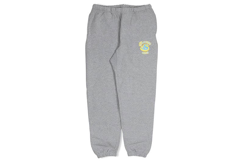 THE SMOKER'S CLUB LOGO SWEATPANTS (HEATHER GREY/SKY��YELLOW)