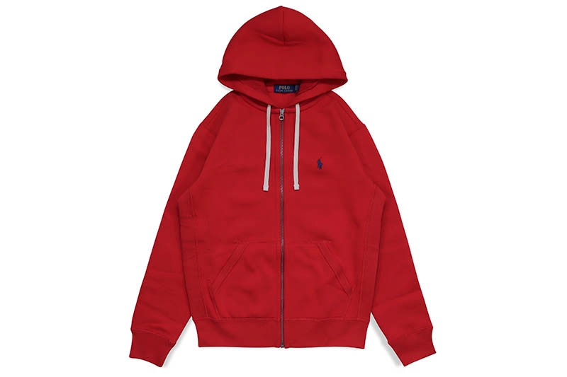 POLO RALPH LAUREN CLASSIC FULL-ZIP FLEECE HOODIE (710548546004:RL2000 RED)