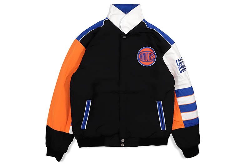JH Design NEW YORK KNICKS REVERSIVLE CLASSIC JACKET (KNIN53CLS1:BLACK)