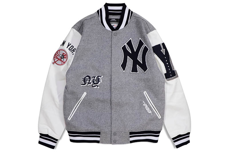 PRO STANDARD NEW YORK YANKEES OLD ENGLISH LOGO WOOL VARSITY JACKET